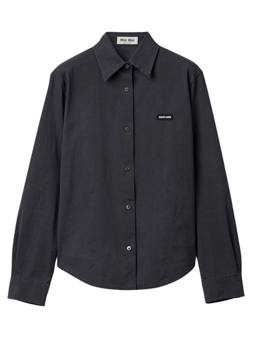 Camicia in popeline stretch MIU MIU | MK20616472F0002